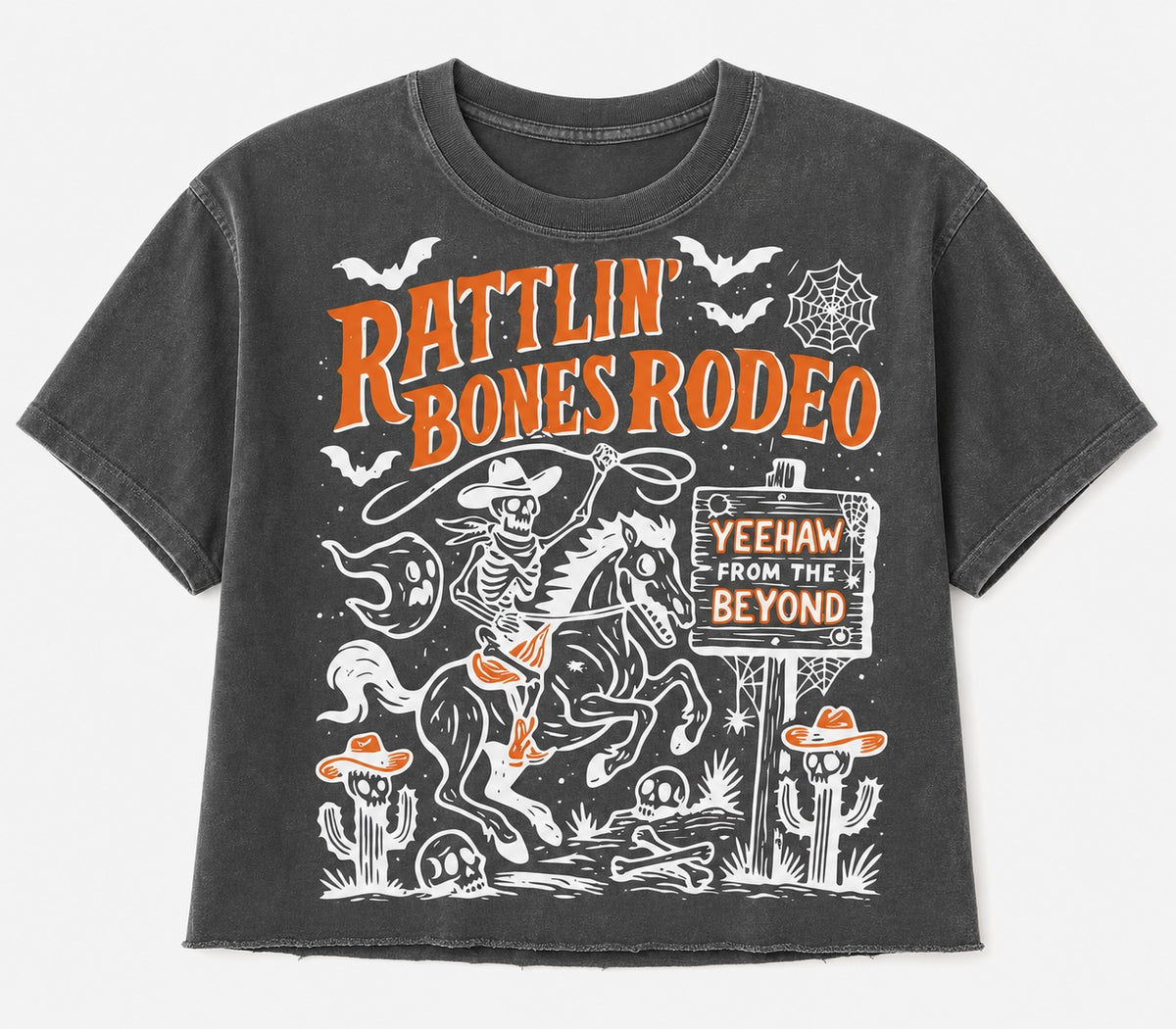 Rattlin’ Bones Rodeo Everyday Crop Tee