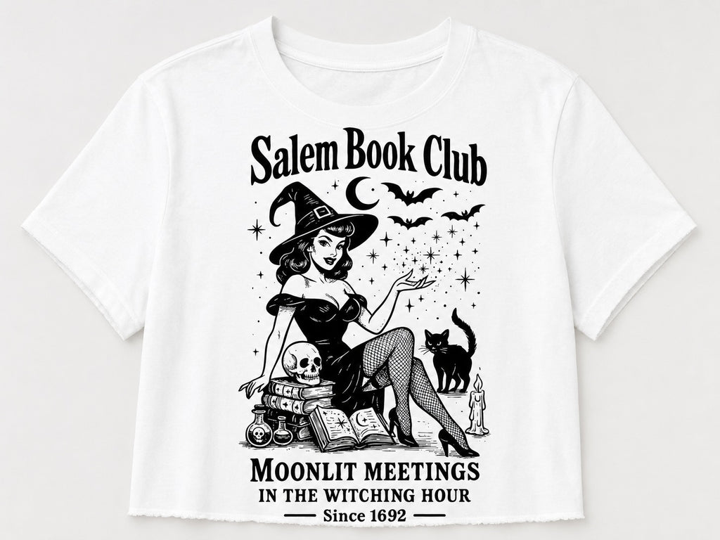 Salem Book Club Everyday Crop Tee
