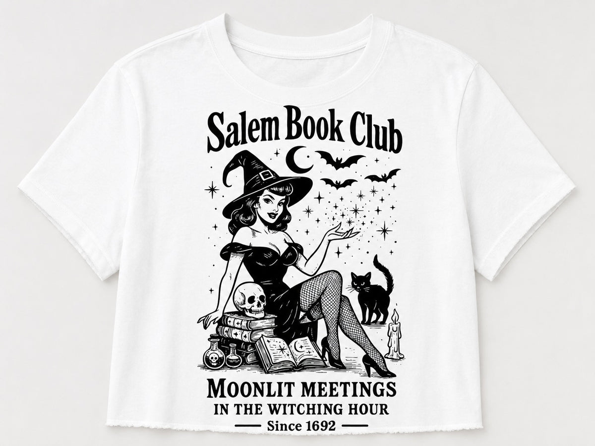 Salem Book Club Everyday Crop Tee