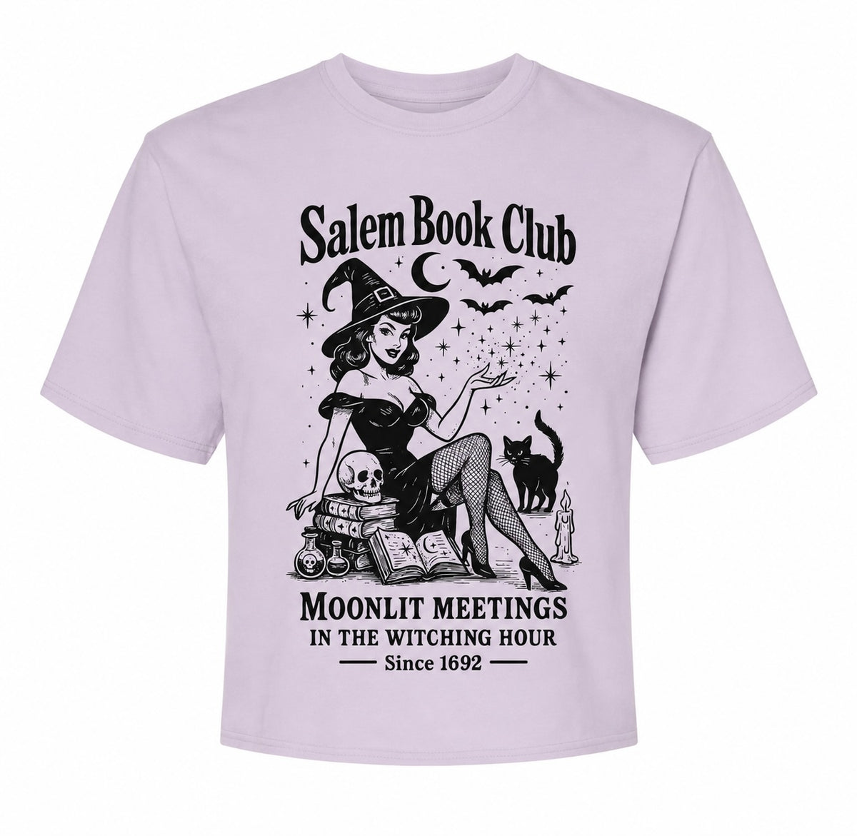 Salem Book Club Everyday Crop Tee