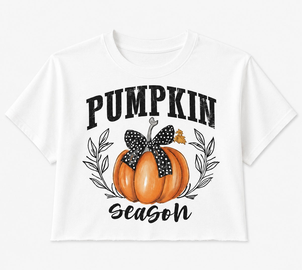 Pumpkin Season Everyday Crop Tee + Sweatshirt