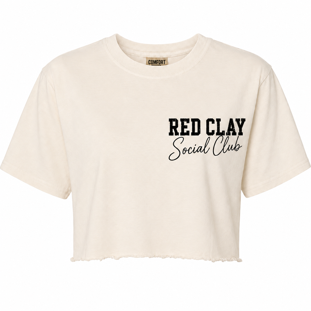 Red Clay Social Club crop- White