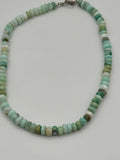 Opal Bead Necklace with Silver Sailor Clasp | Lagniappe