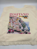 Positano Italy Graphic Muscle Crop Tee