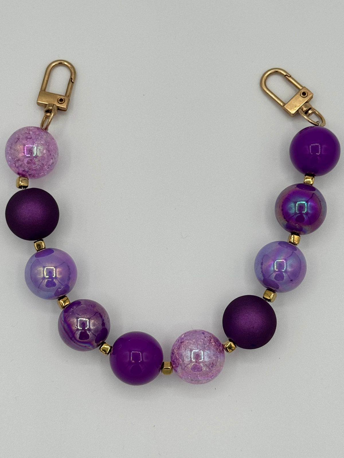 Purple Bubblegum Stadium Bag+ Phone Chain