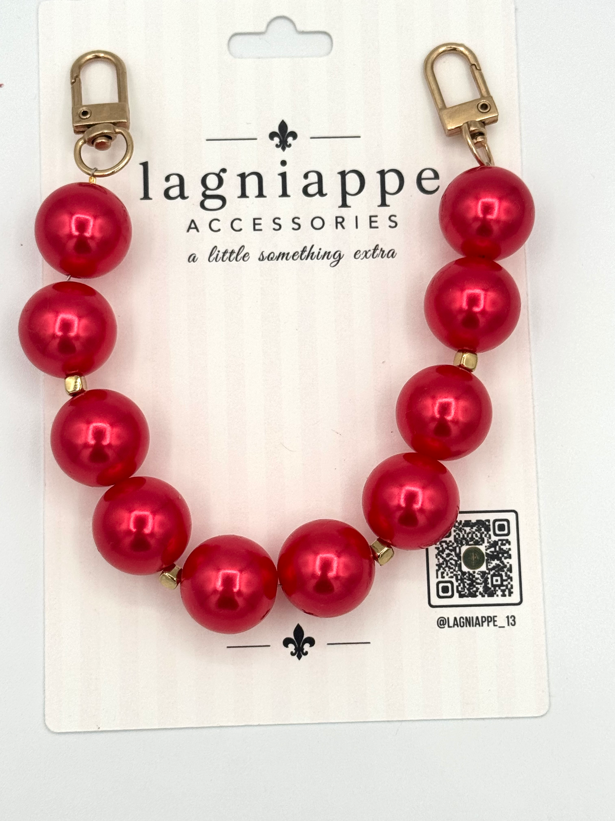 Red Bubblegum Stadium + Phone Bag Chains