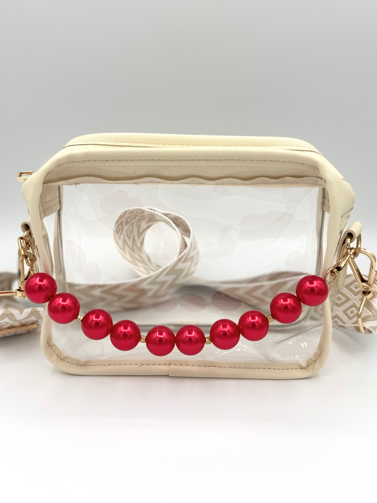 Red Bubblegum Stadium + Phone Bag Chains