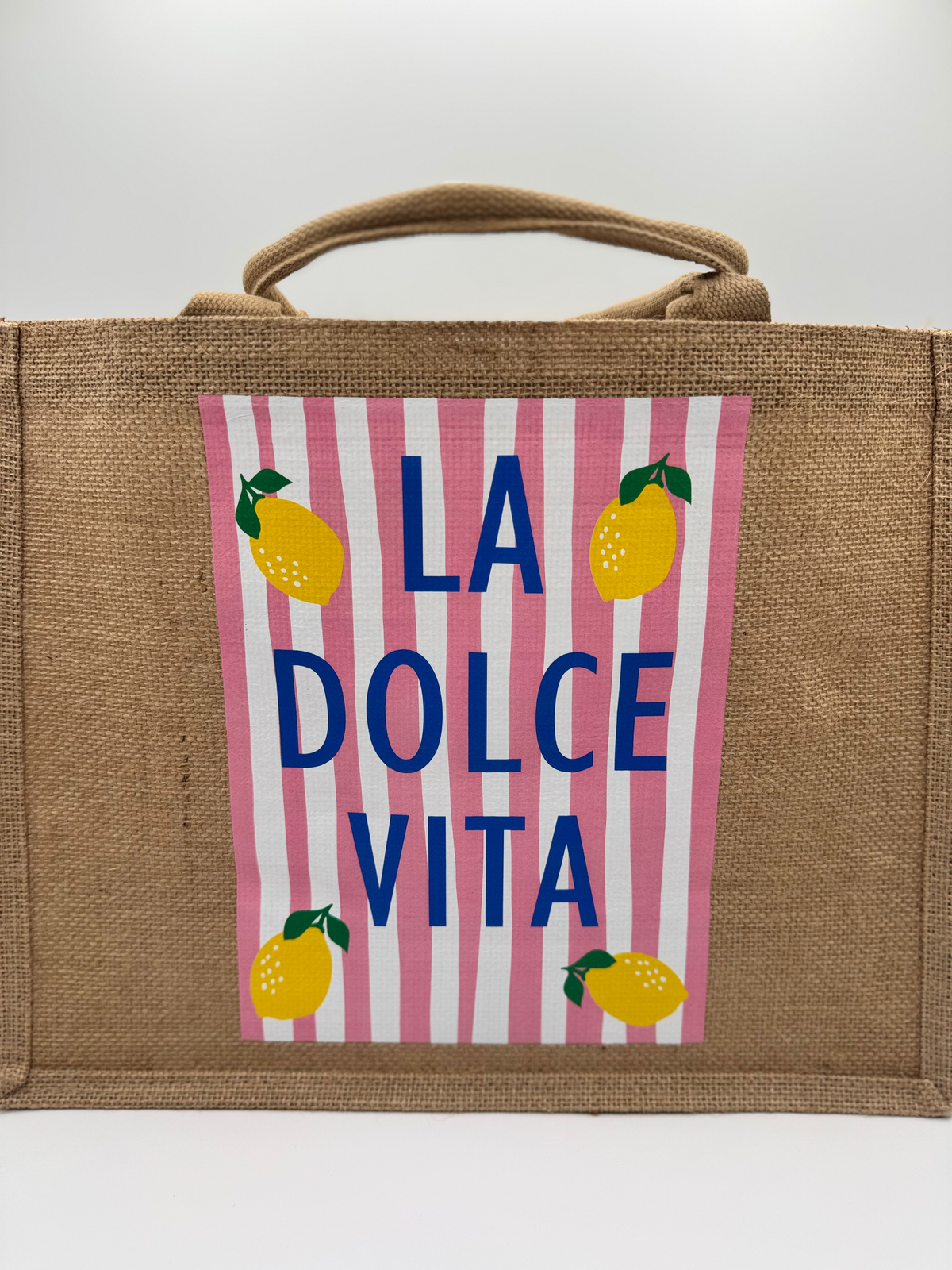 Coastal Jute Market Tote – Large Burlap Beach Bag