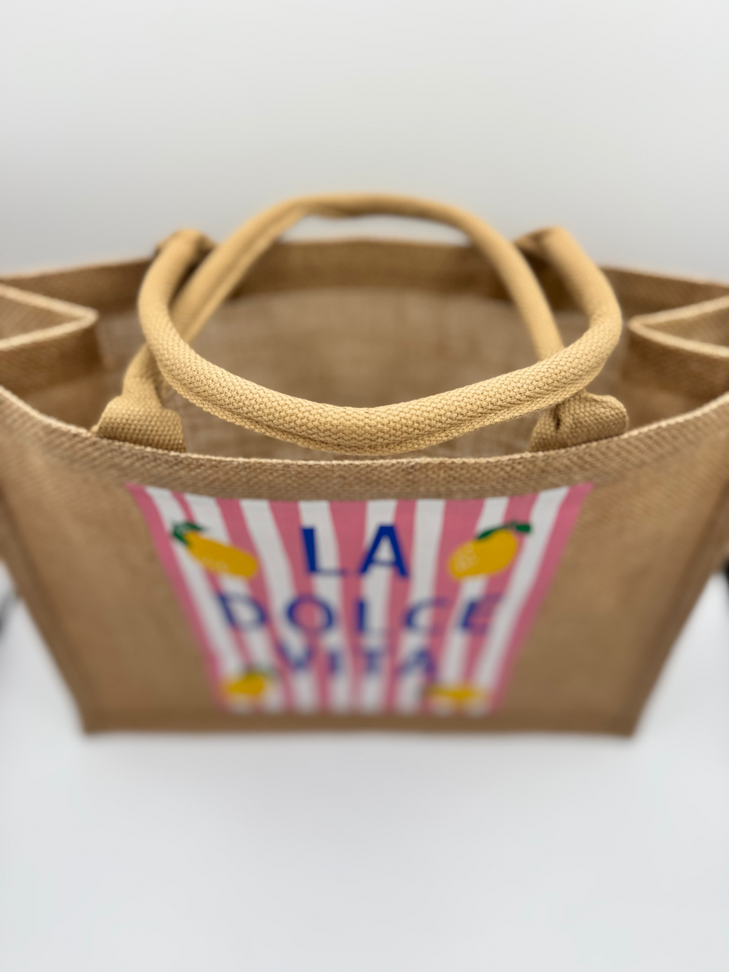 Coastal Jute Market Tote – Large Burlap Beach Bag