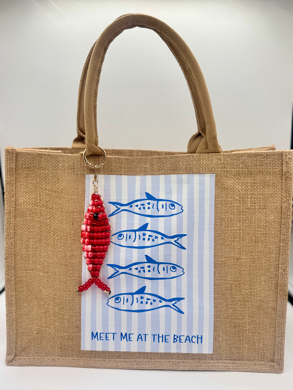 Coastal Jute Market Tote – Large Burlap Beach Bag