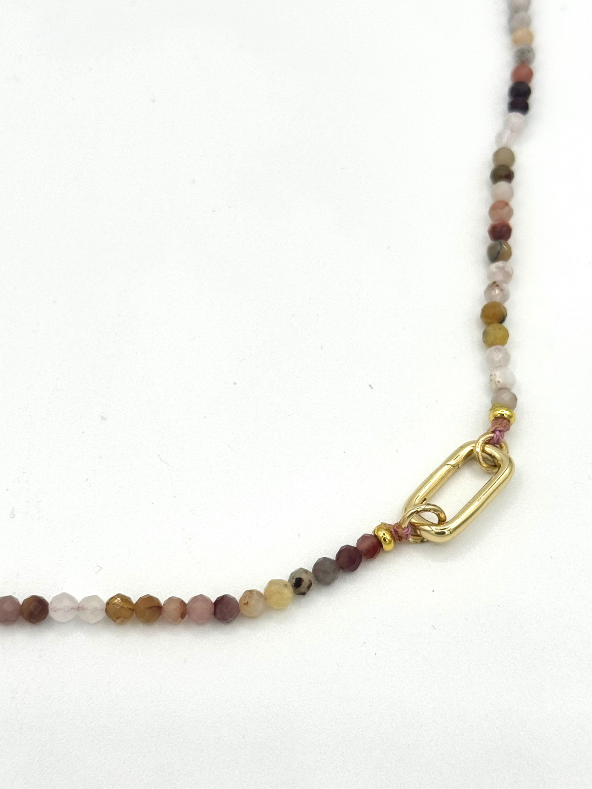 Multicolor Moonstone Wrap Necklace + Bracelet