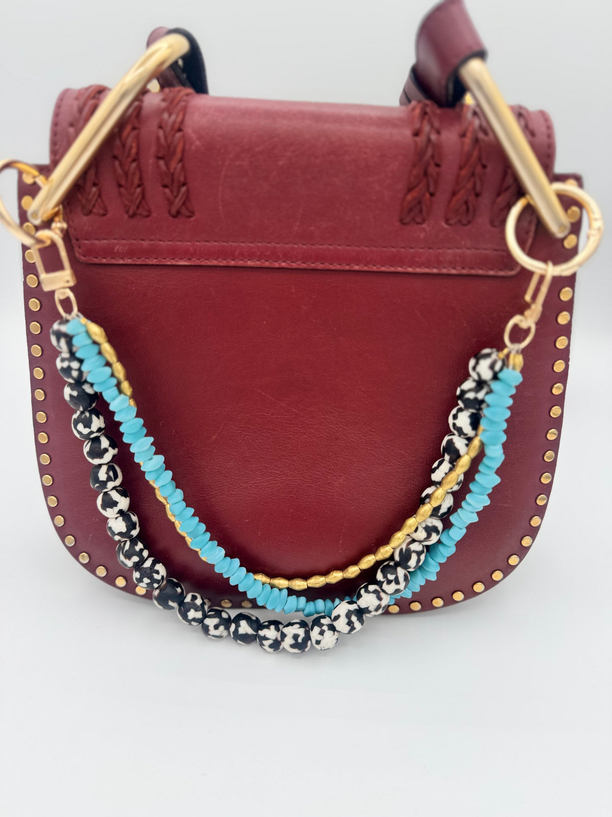 Blue Java Mixed Media Bag Chain