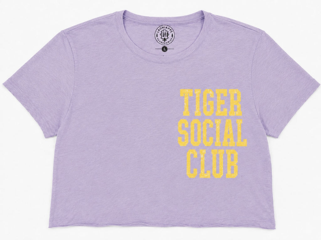 Tiger Social Club crop -Lavender