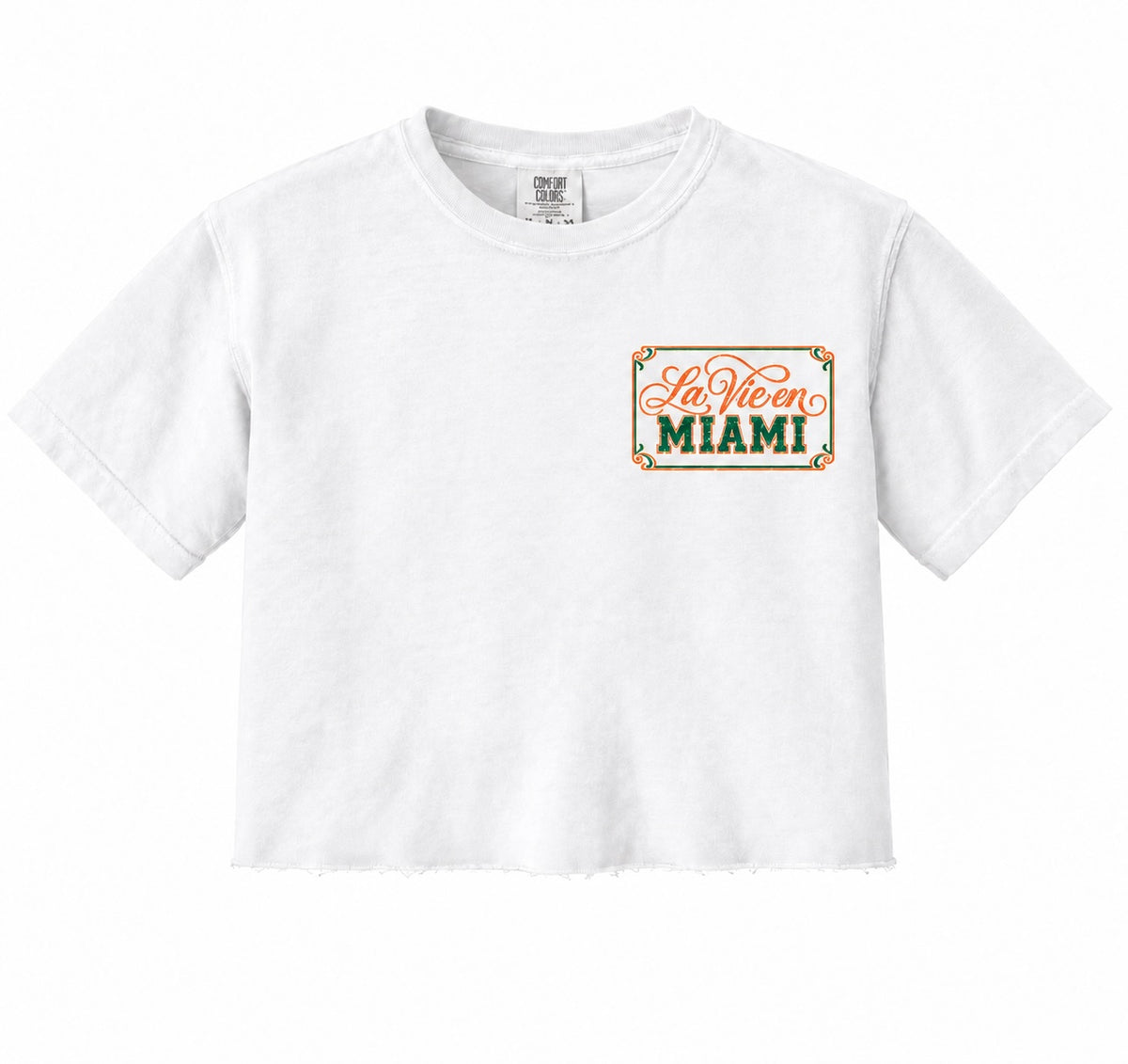 La Vie en Miami Crop Tee