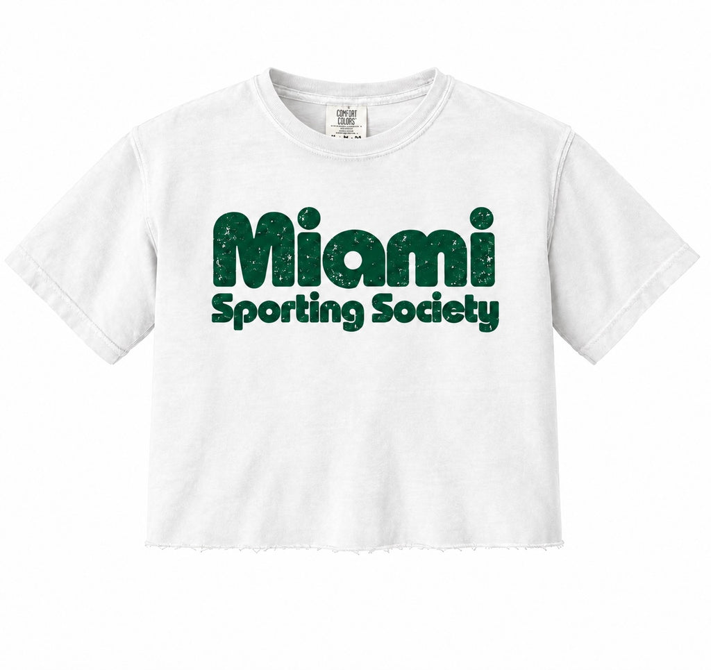 Miami Sporting Society Crop Tee