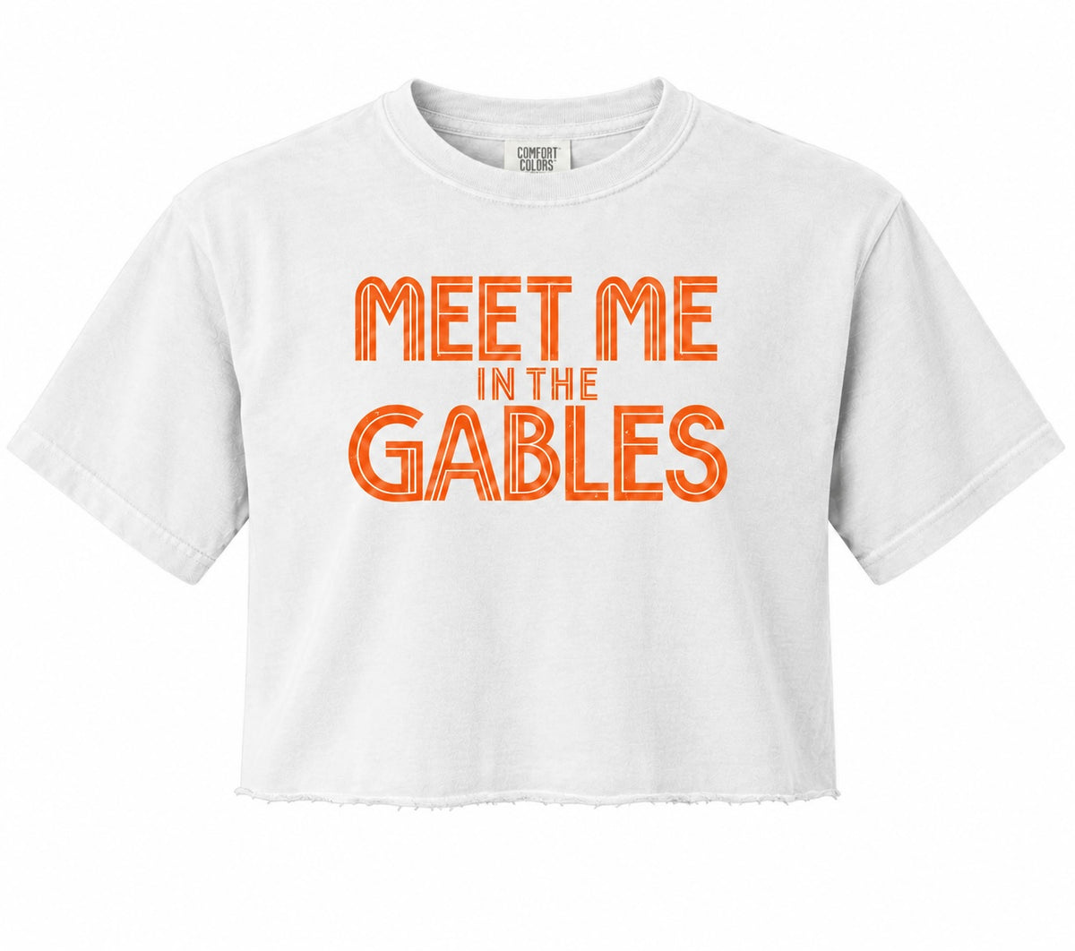 Meet Me in the Gables Crop Tee