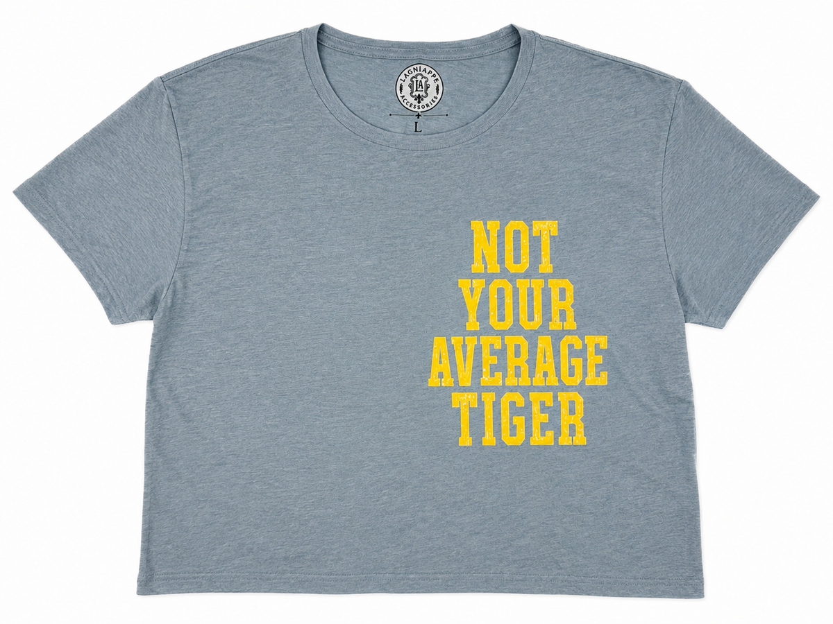 Not Your Average Tiger crop- Denim