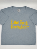 Baton Rouge Sporting Society crop-Denim