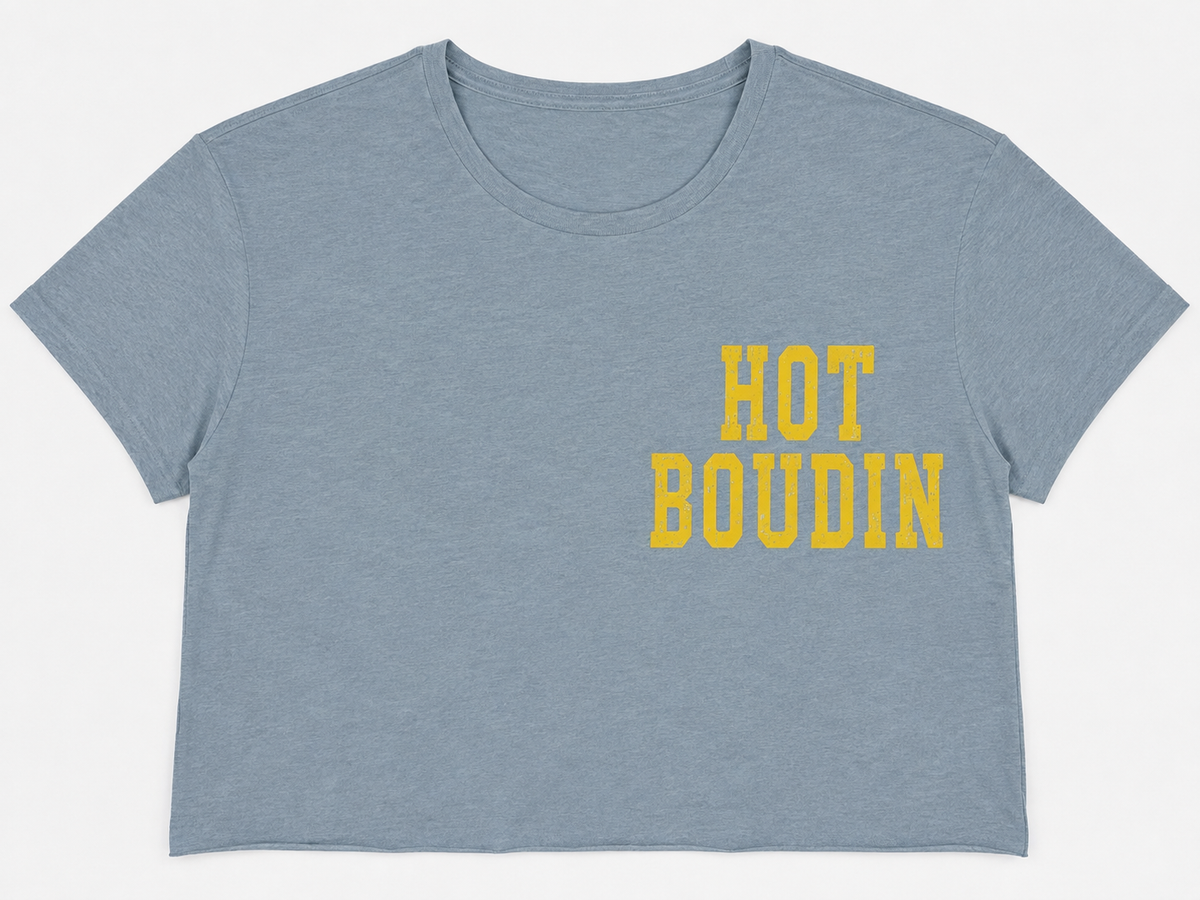 Hot Boudin crop- Denim
