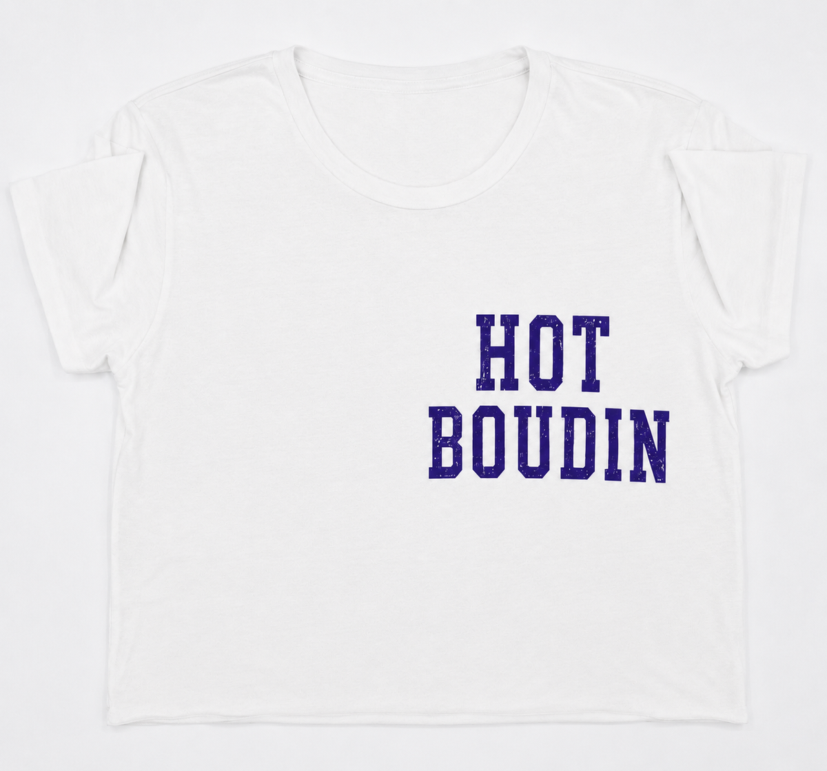 Hot Boudin crop- White