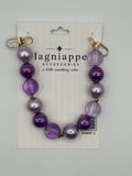 Purple Bubblegum Stadium Bag+ Phone Chain