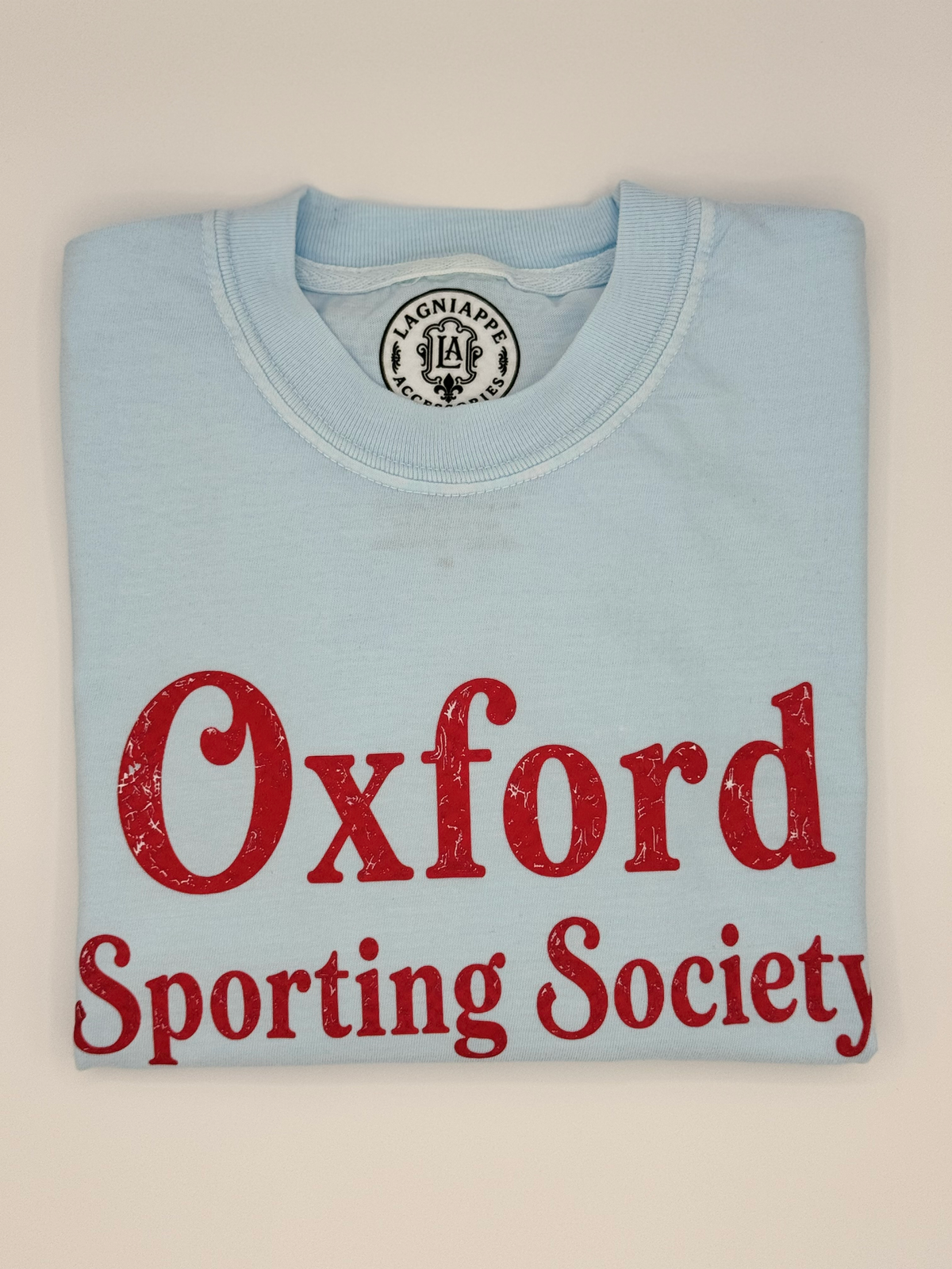 Oxford Sporting Society Crop tee- Chambray
