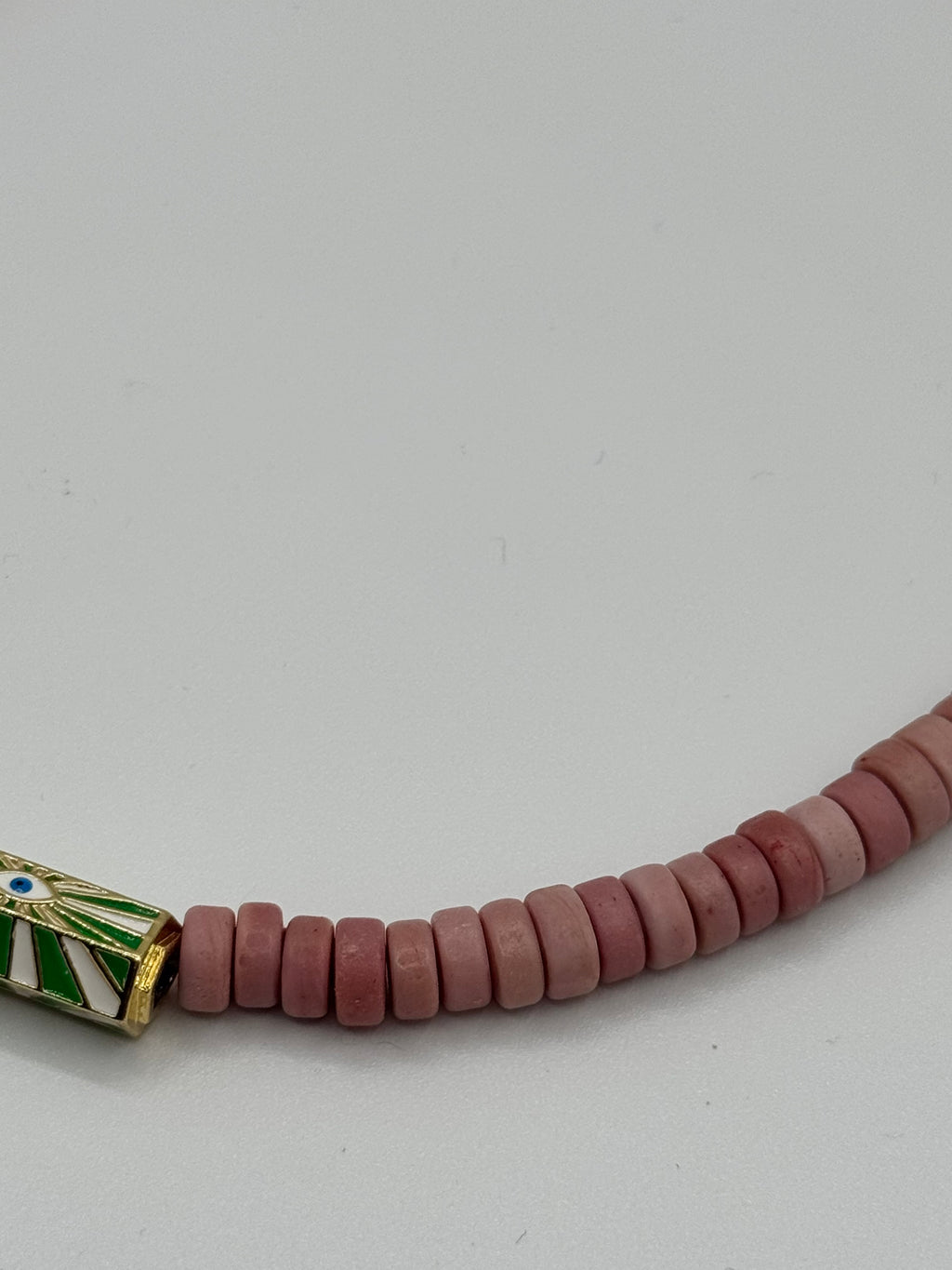 Evil Eye Java Glass Bead Necklace