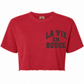 La Vie En Rouge crop-red
