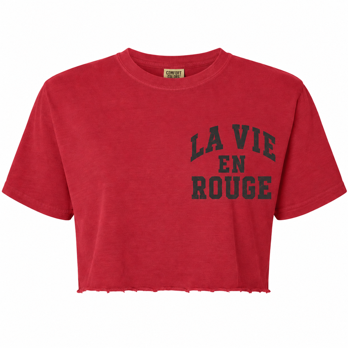 La Vie En Rouge crop-red