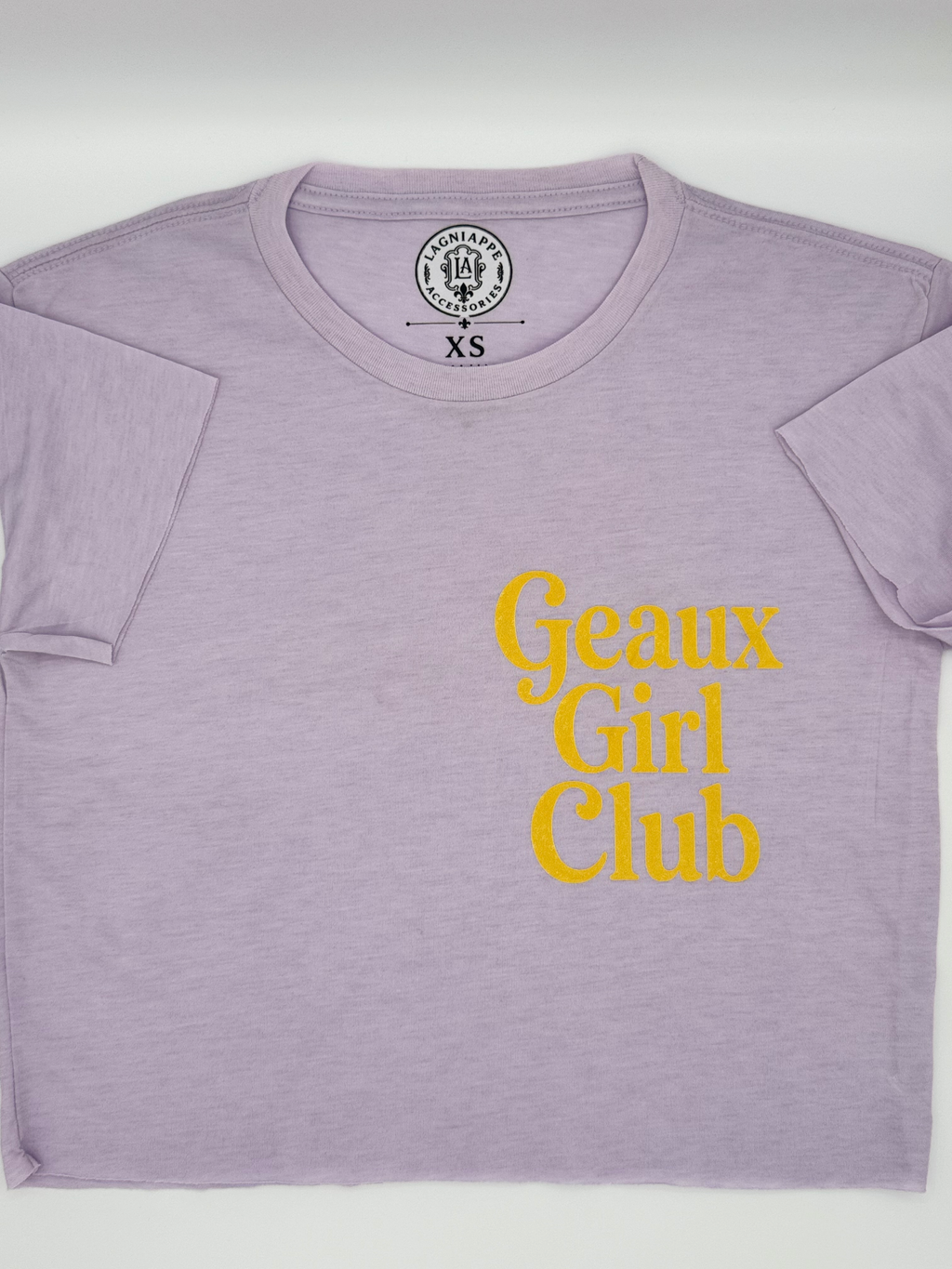 Geaux Girl Club crop-Lavender