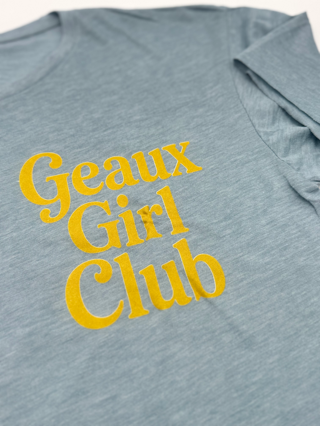 Geaux Girl Club crop- Gold