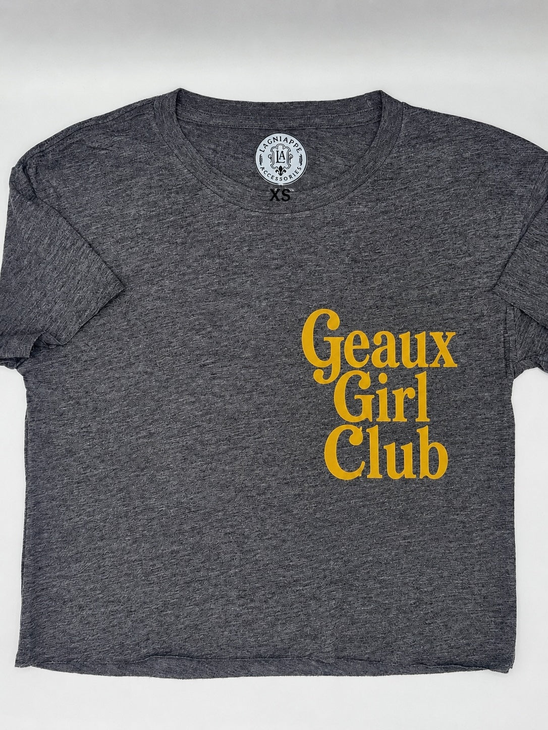Geaux Girl Club  crop-Gray