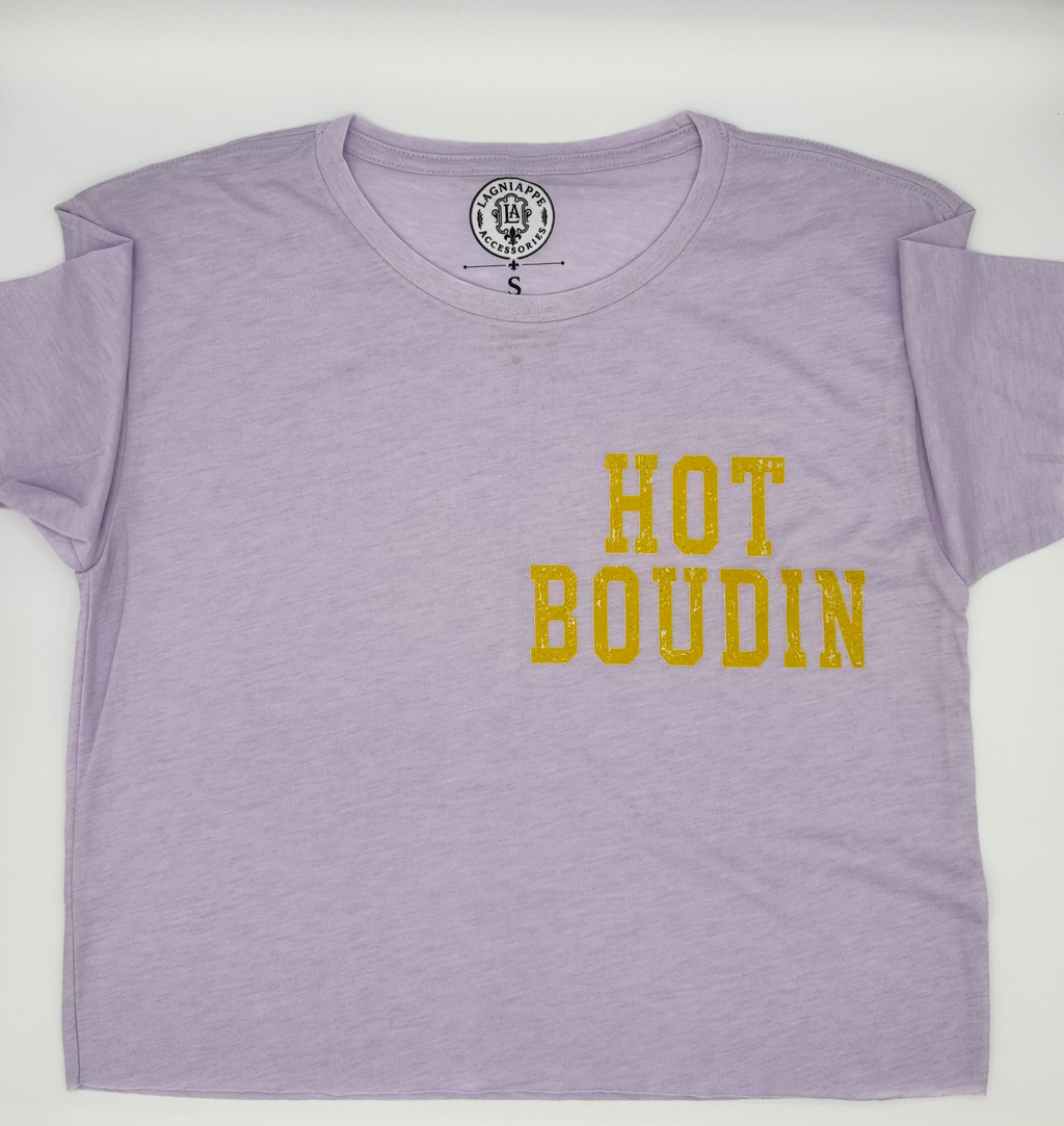 Hot Boudin crop- Lavender