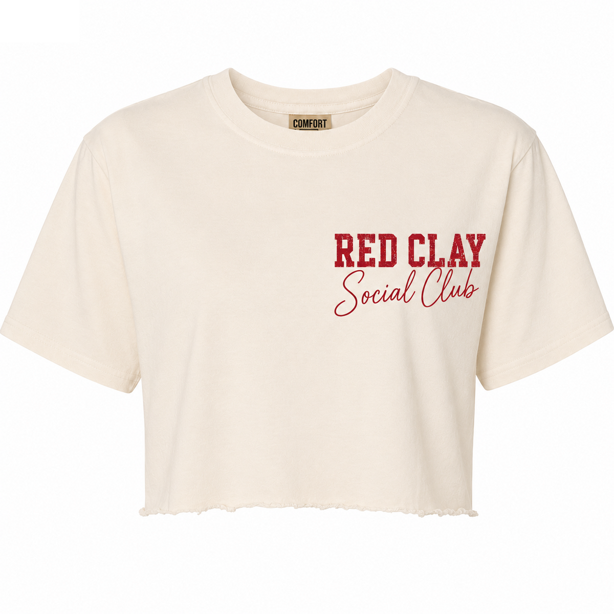 Red Clay Social Club crop- White