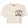 La Vie En Rouge crop-White