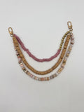 Blush Coast Mixed Media Bag Chain
