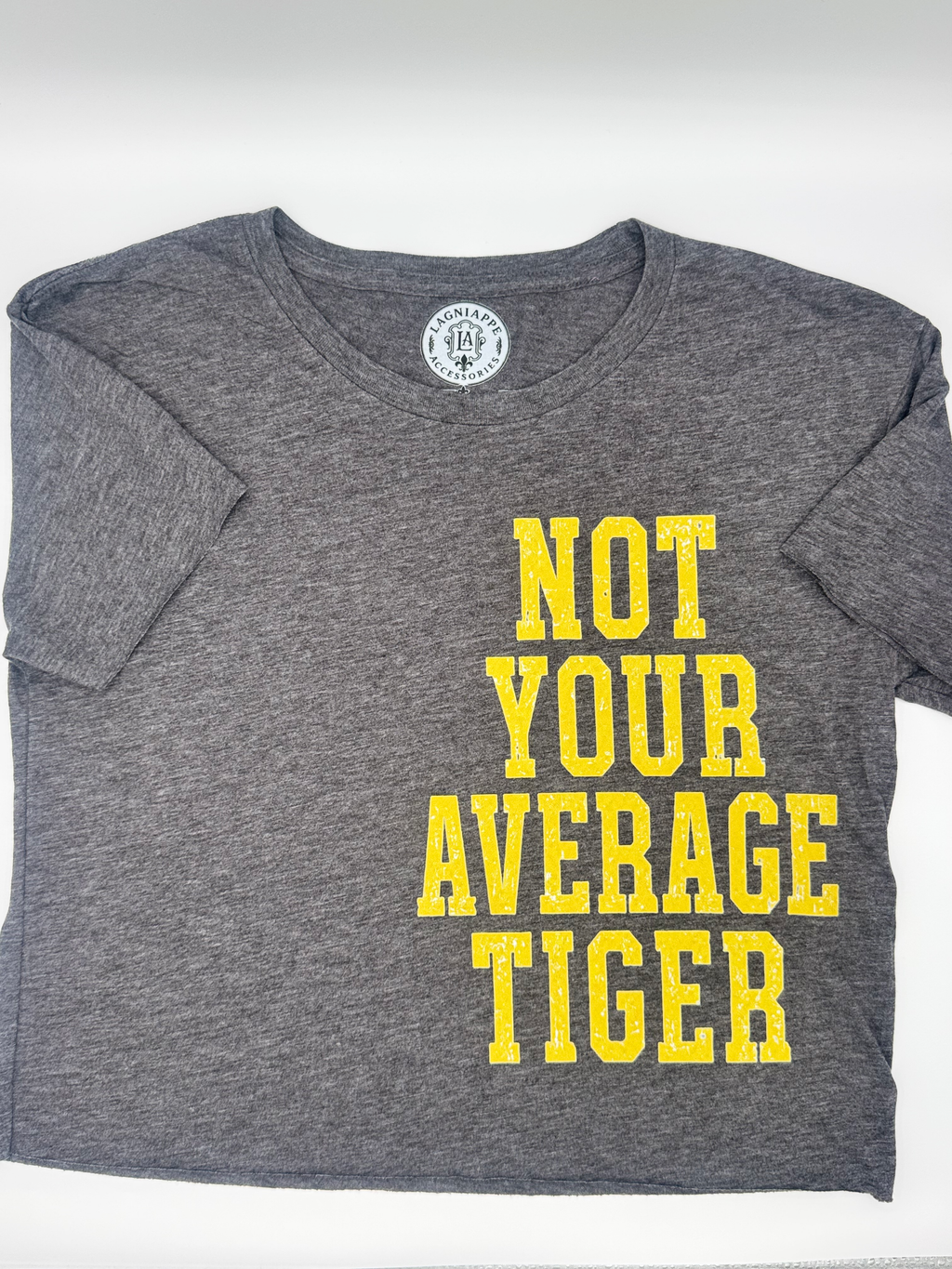 Not Your Average Tiger crop-Gray