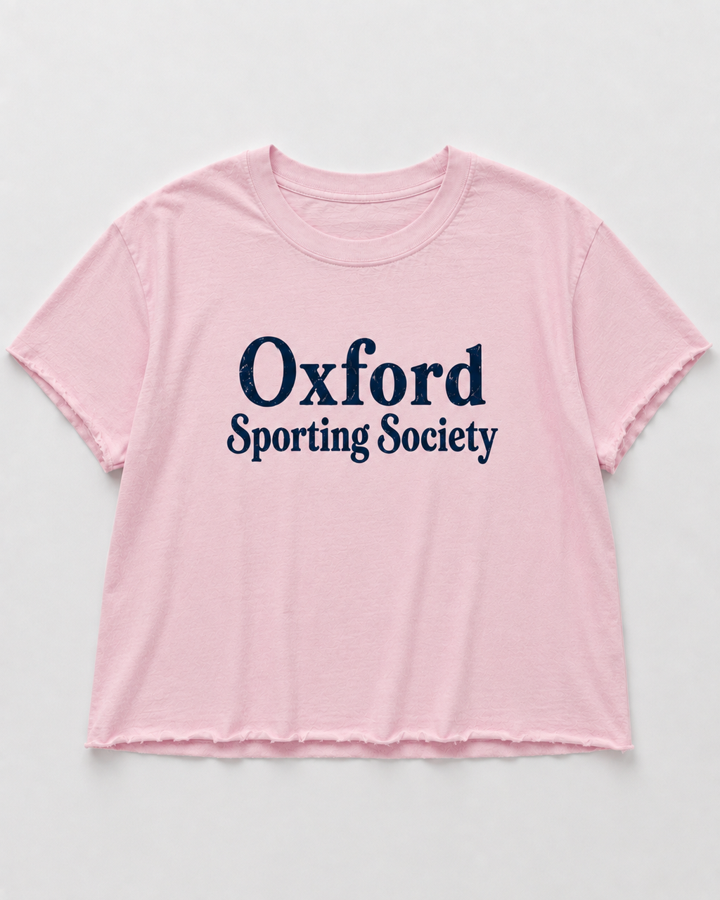Oxford Sporting Society Crop tee- Blossom