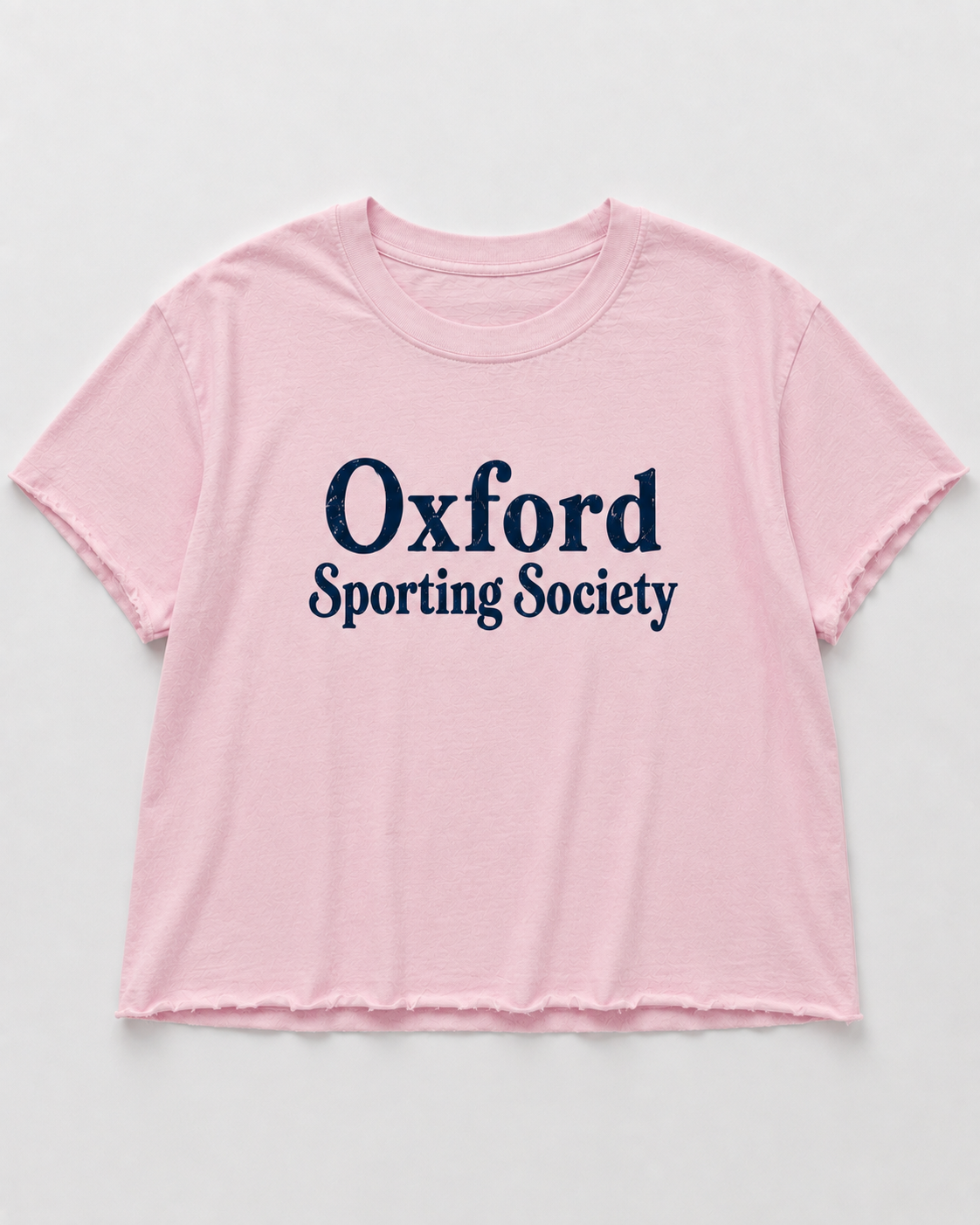 Oxford Sporting Society Crop tee- Blossom