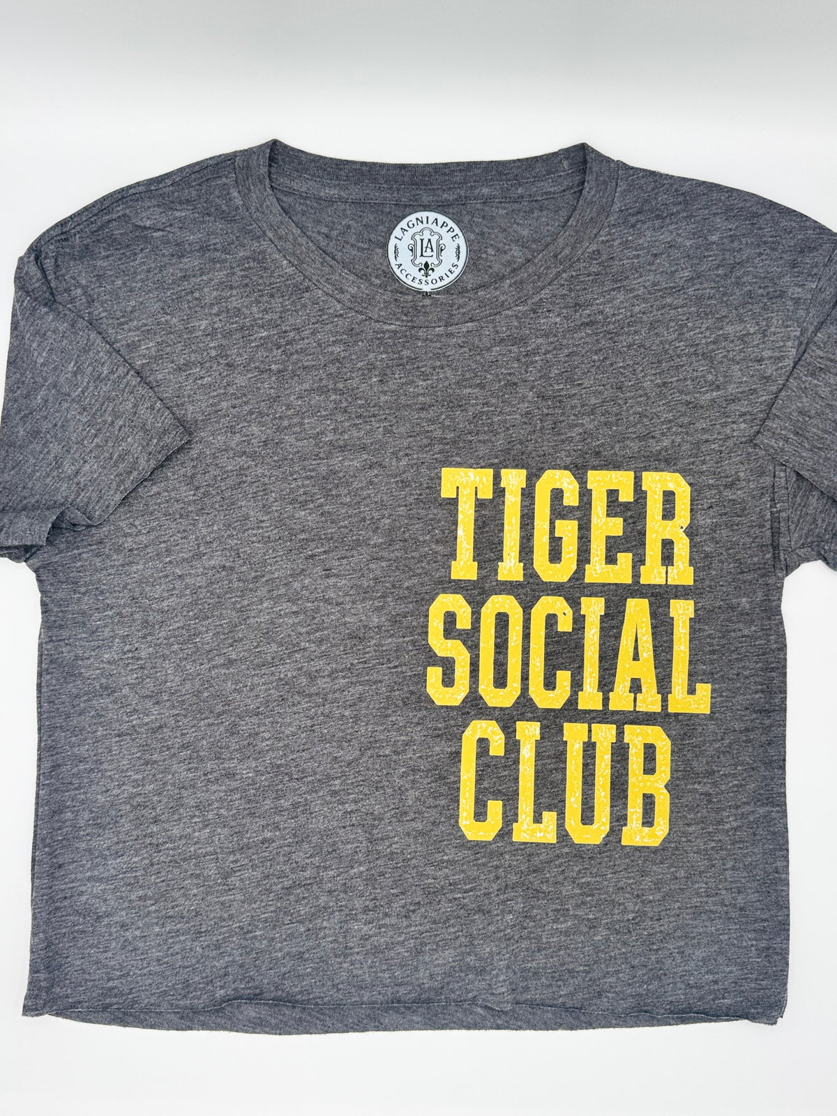 Tiger Social Club crop- Gray